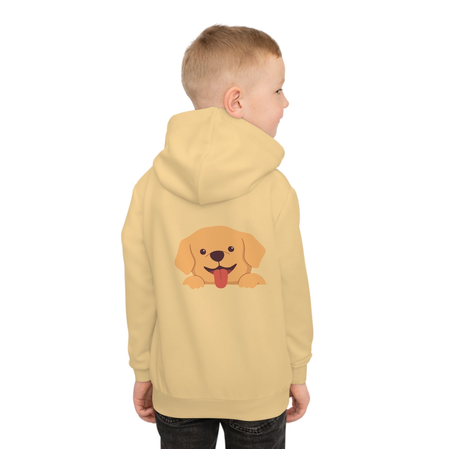 Cotton Candy Kid's Hoodie Dog Orange