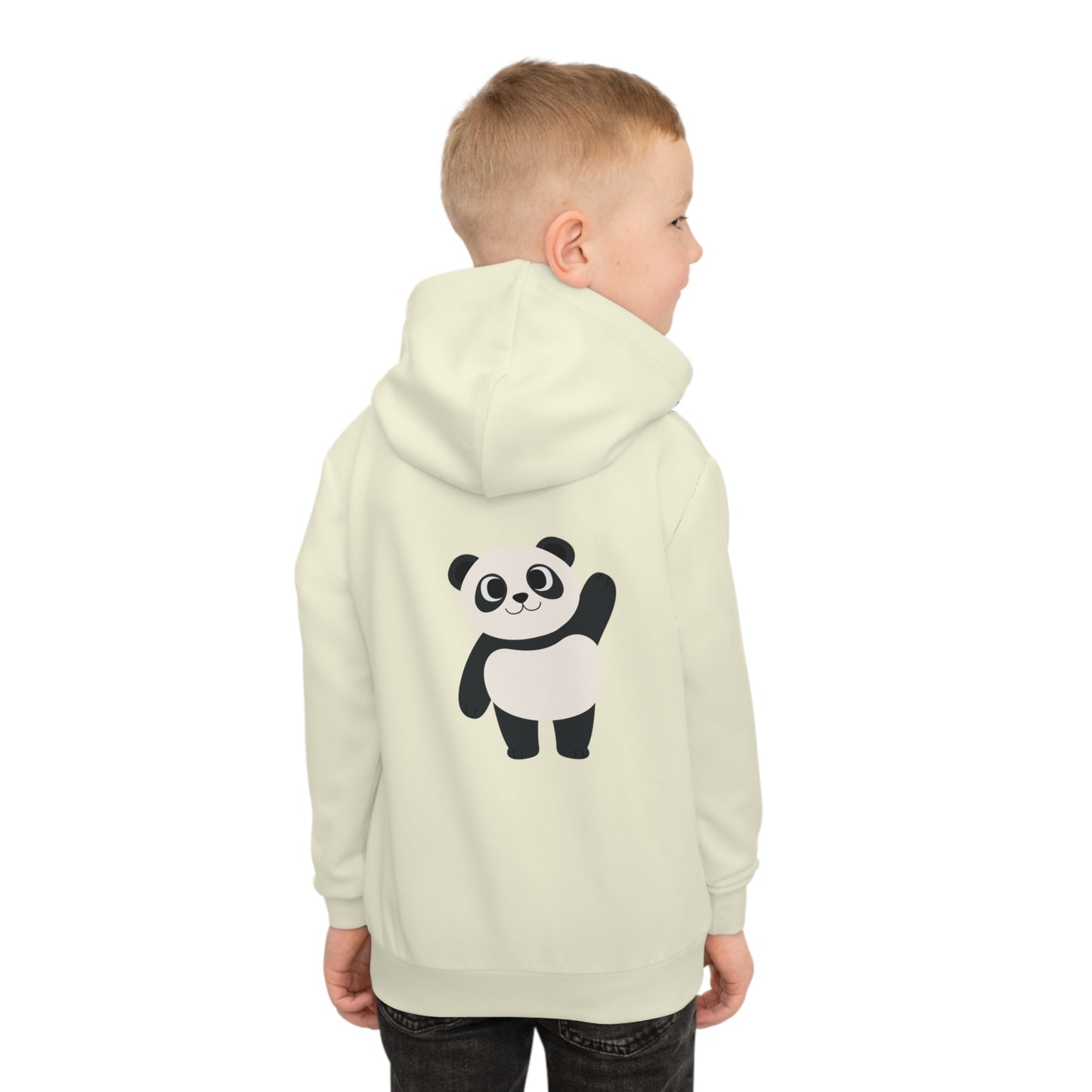 Cotton Candy Kid's Hoodie Panda Yellow