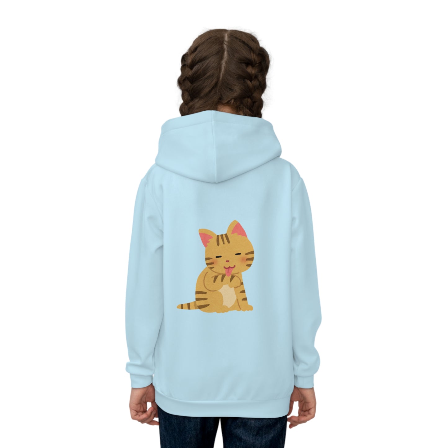 Cotton Candy Kid's Hoddie Cat Blue