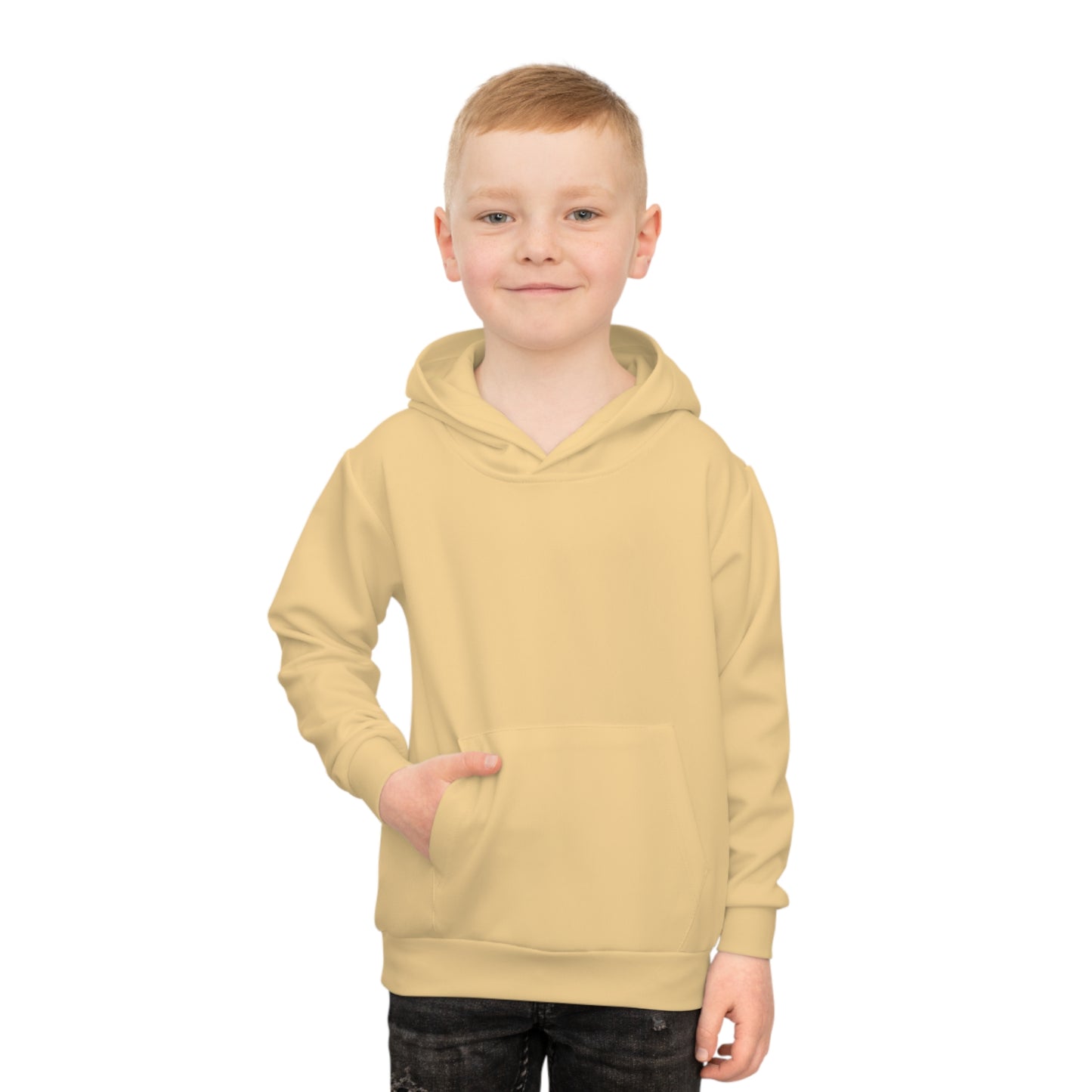 Cotton Candy Kid's Hoodie Dog Orange