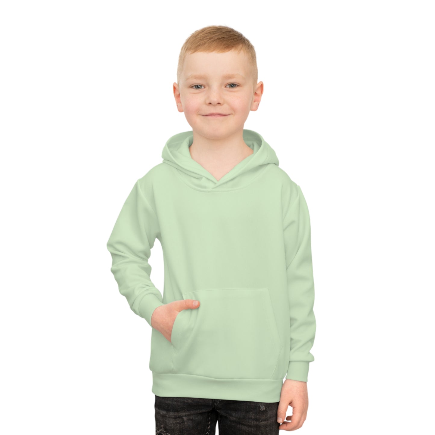 Cotton Candy Kid's Hoodie Wolf Green