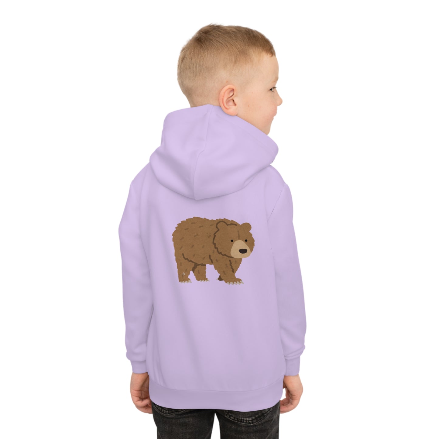 Cotton Candy Kid's Hoodie Bear Purple