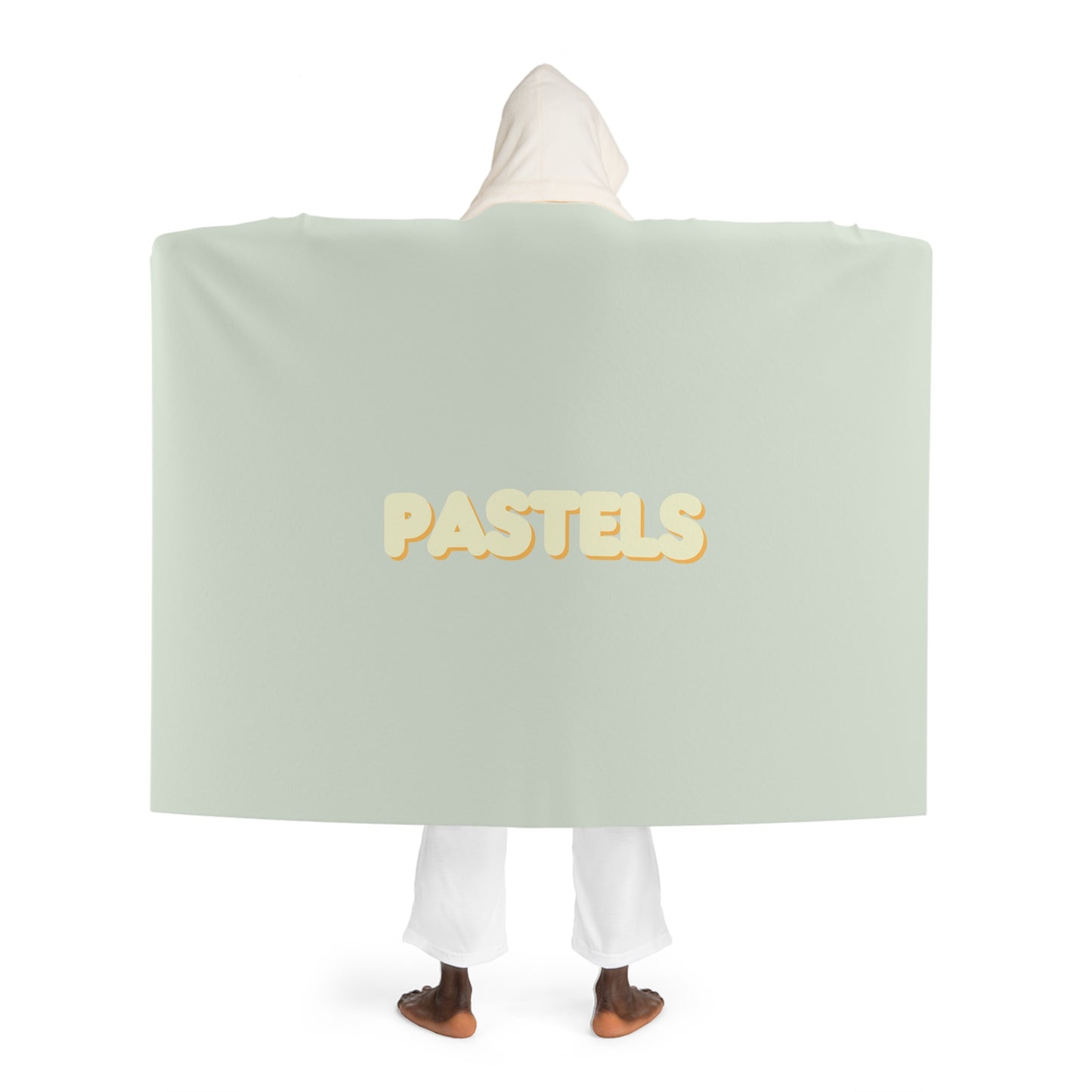 Hooded Sherpa Fleece Blanket Green