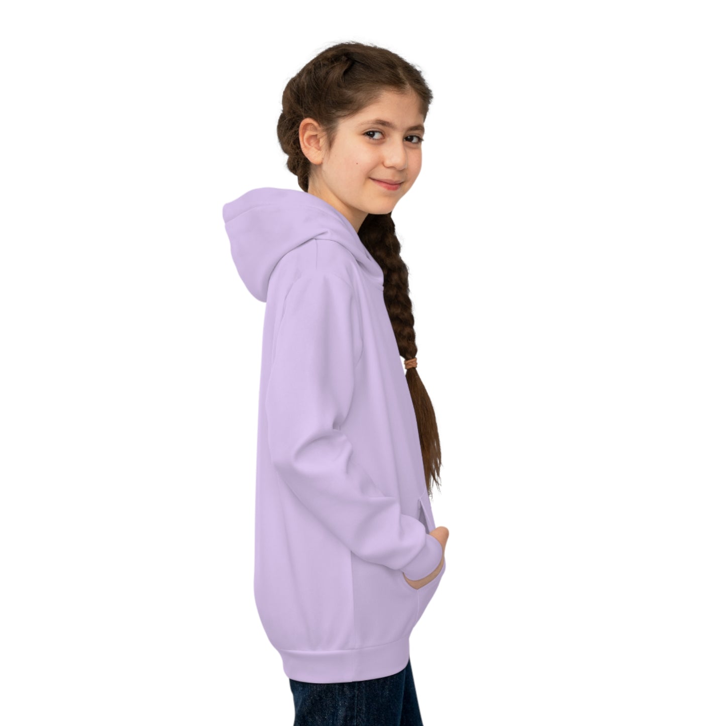 Cotton Candy Kid's Hoodie Bear Purple