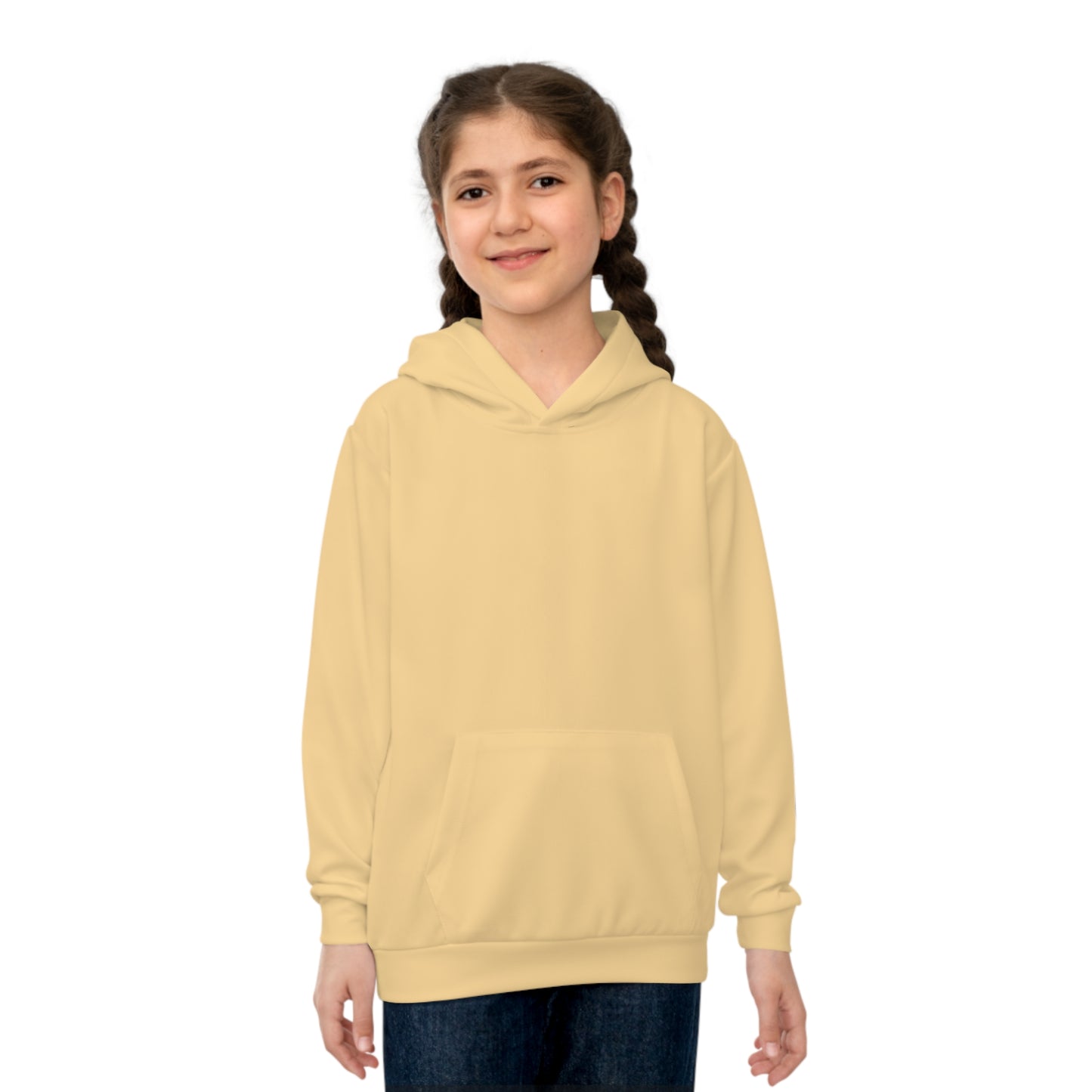 Cotton Candy Kid's Hoodie Dog Orange