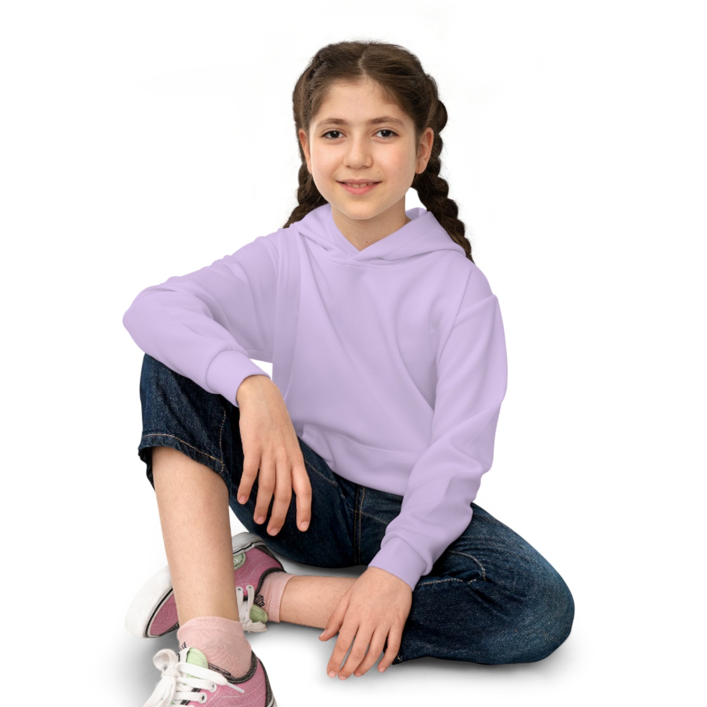 Cotton Candy Kid's Hoodie Bear Purple